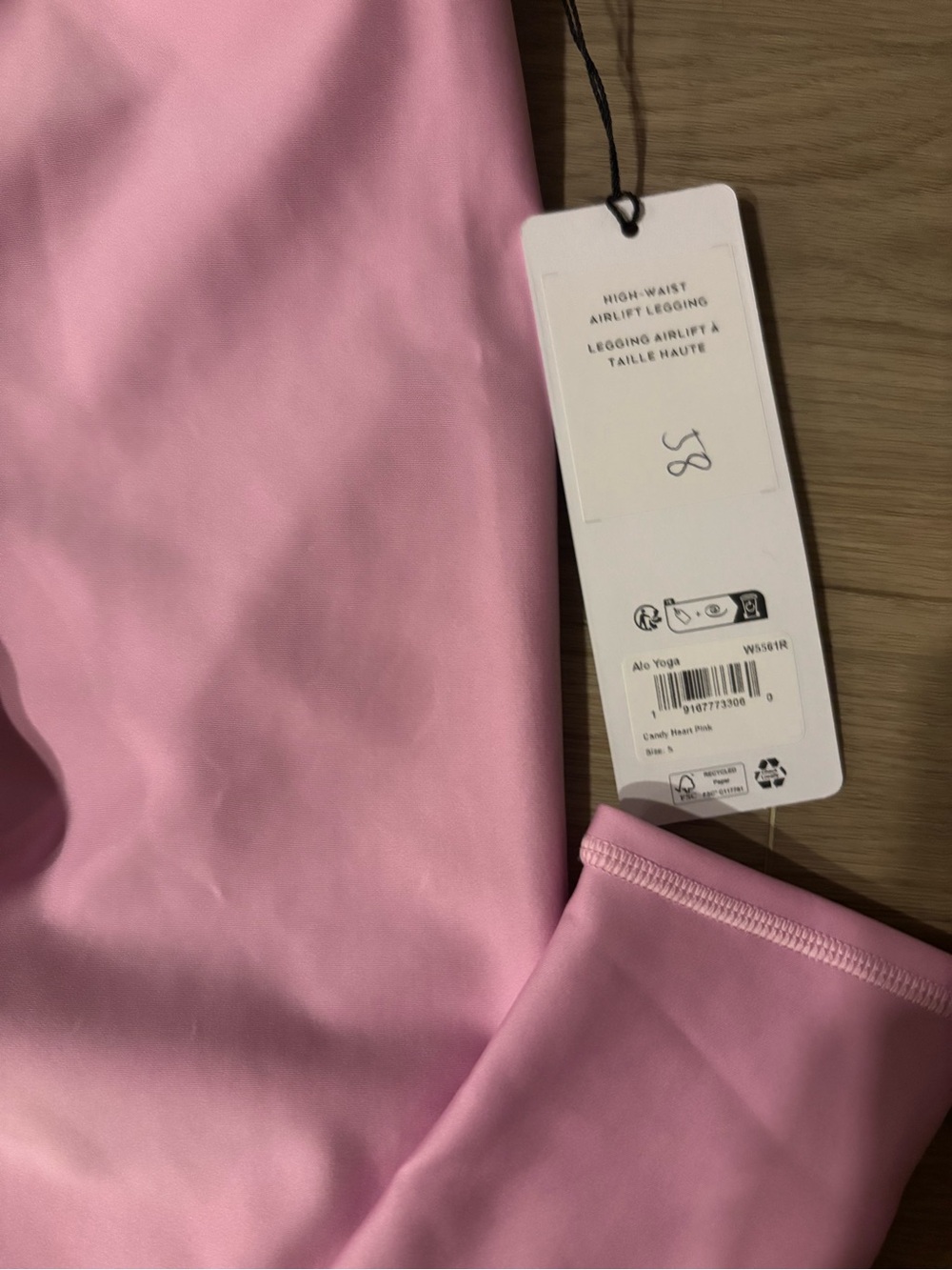 ALO Yoga High-Waist Legging Candy Heart Pink MSRP $134 - Picture 4 of 5